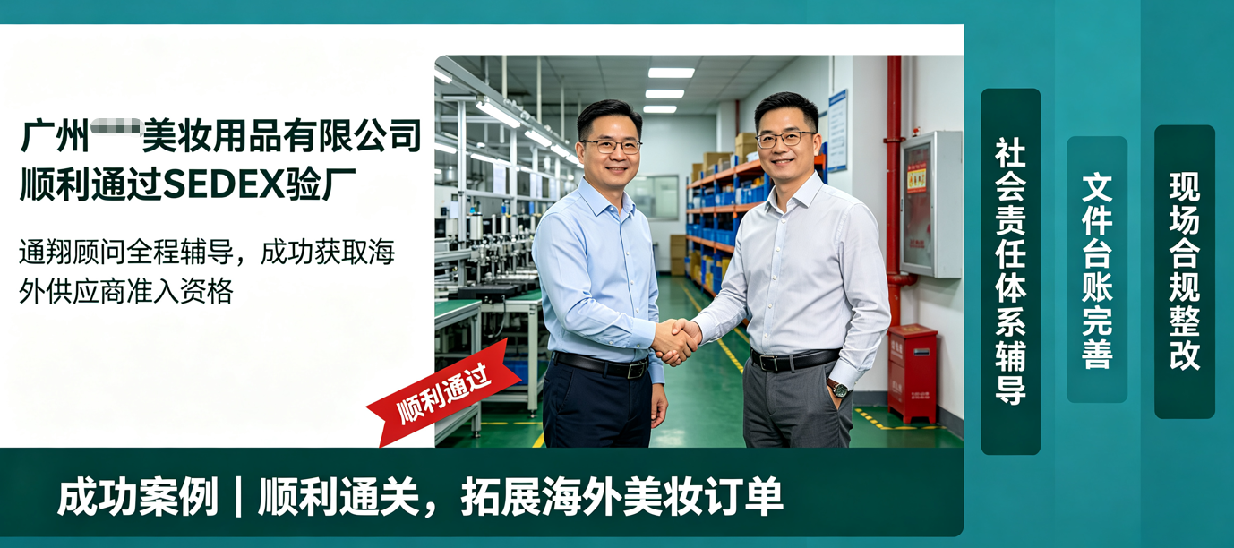 成功案例｜广州美妆用品有限公司顺利通过SEDEX验厂